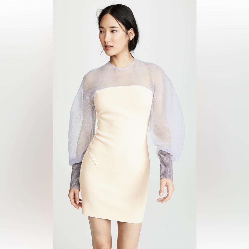 Esteban Cortazar "Maxi Sleeve" Open Back Dress